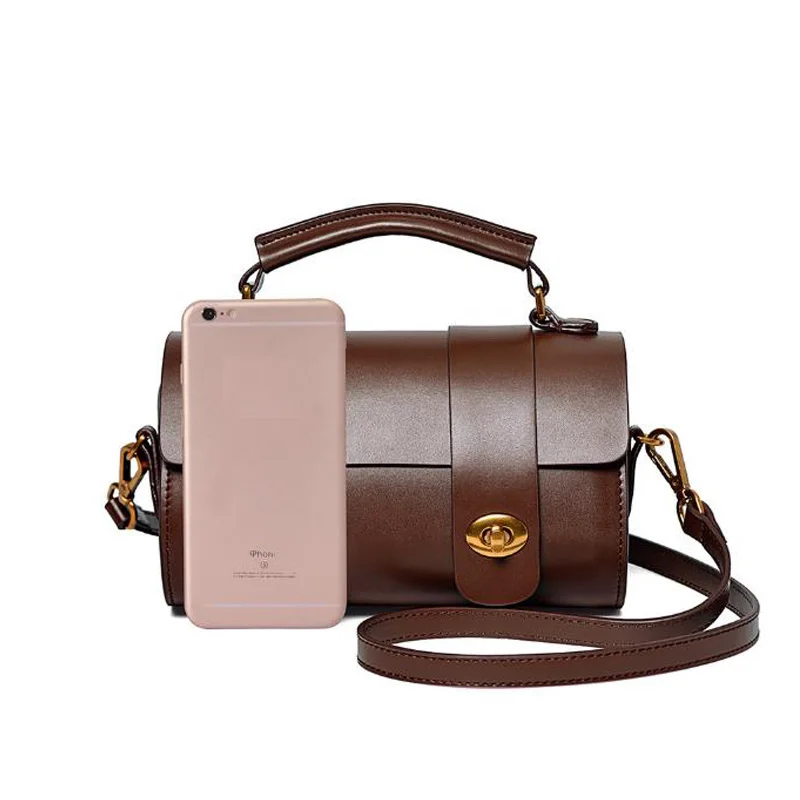 Повседневные женские сумки из натуральной кожи Бостон женская сумка модная