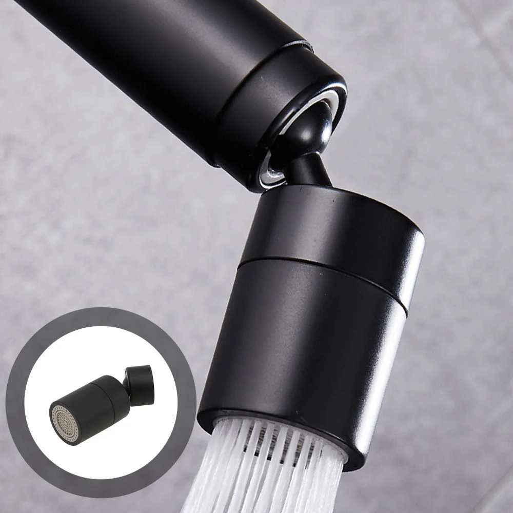 

1Pc Water Saving Flexible Sprayer Extendable Spray Head Black