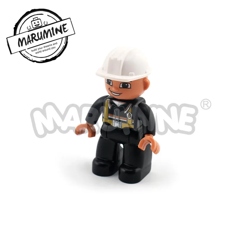1 pcs MARUMINE Duplo блочные фигурки 13 видов карьера аксессуары большие кирпичи части Дети Развивающие игрушки DIY для игр - Цвет: 1 pcs