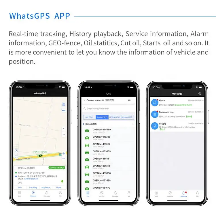 Длительное время ожидания gps трекер длинный большой аккумулятор отслеживающее