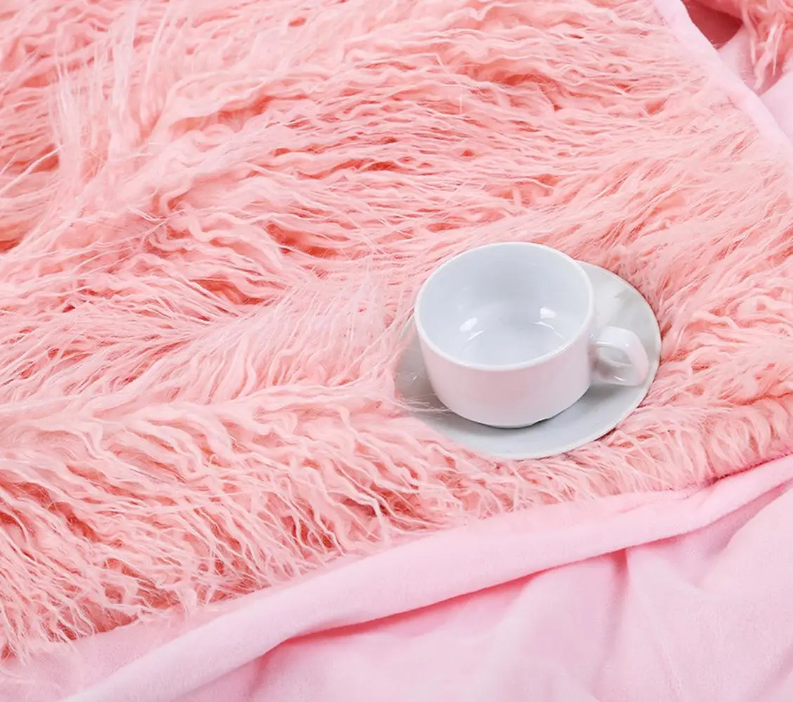 51 длинное одеяло из искусственного меха супер мягкое пушистое монгольской