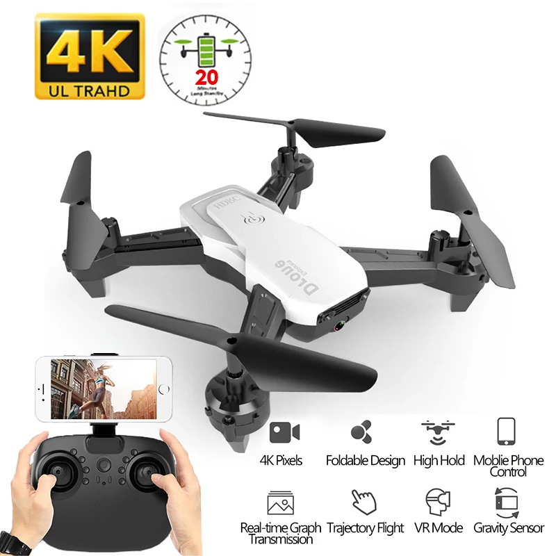 RC FPV WiFi Дрон с 4K широкоугольной WiFi HD камерой удержание высоты 1080P RC Мини Квадрокоптер Вертолет VS LF606 E58 M69 F11