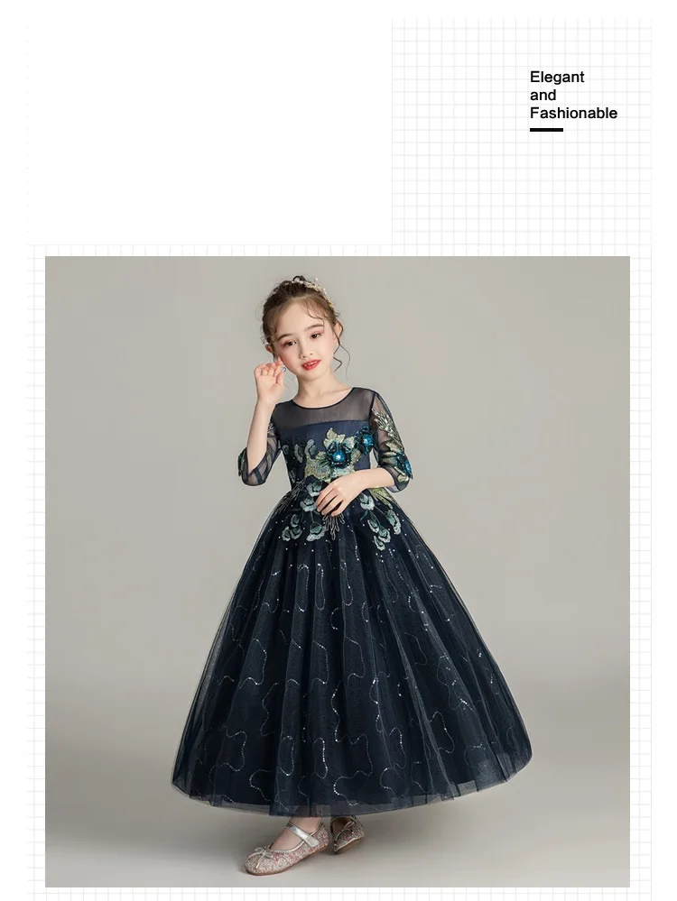 Свадебное платье для девочек; vestidos de noche; нарядные вечерние бальные платья принцессы; Одежда для девочек; Детский костюм для первого причастия; платье для девочек