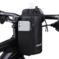 bicycle bag cycling water bottle carrier pouch mtb bike insulated kettle bag riding handlebar bag bicycle accessories phone bag