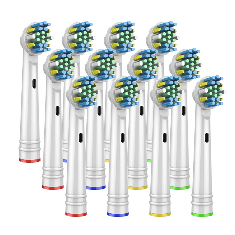 12pcs Replacement Brush Heads For Oral-B Electric Toothbrush Advance Power/Vitality Precision Clean/Pro Health/Triumph/3D Excel | Бытовая