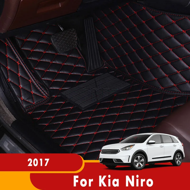 

Автомобильные коврики для Kia Niro 2017, коврики, водонепроницаемые коврики, подкладка для пола под заказ, кожаные автостайлинг, аксессуары для интерьера, чехлы