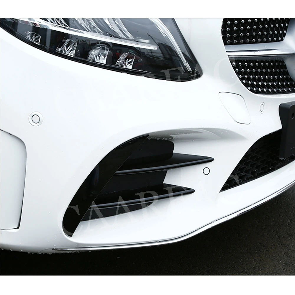 6 шт. передние противотуманные светильник крышка планки полоски для Benz C Class W205 C205