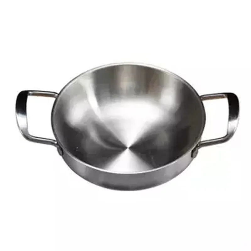 Soup Pot Stainless Steel Thickening Force Household Dry Frying Pan Small Hot Mini Noodle Kitchen | Дом и сад