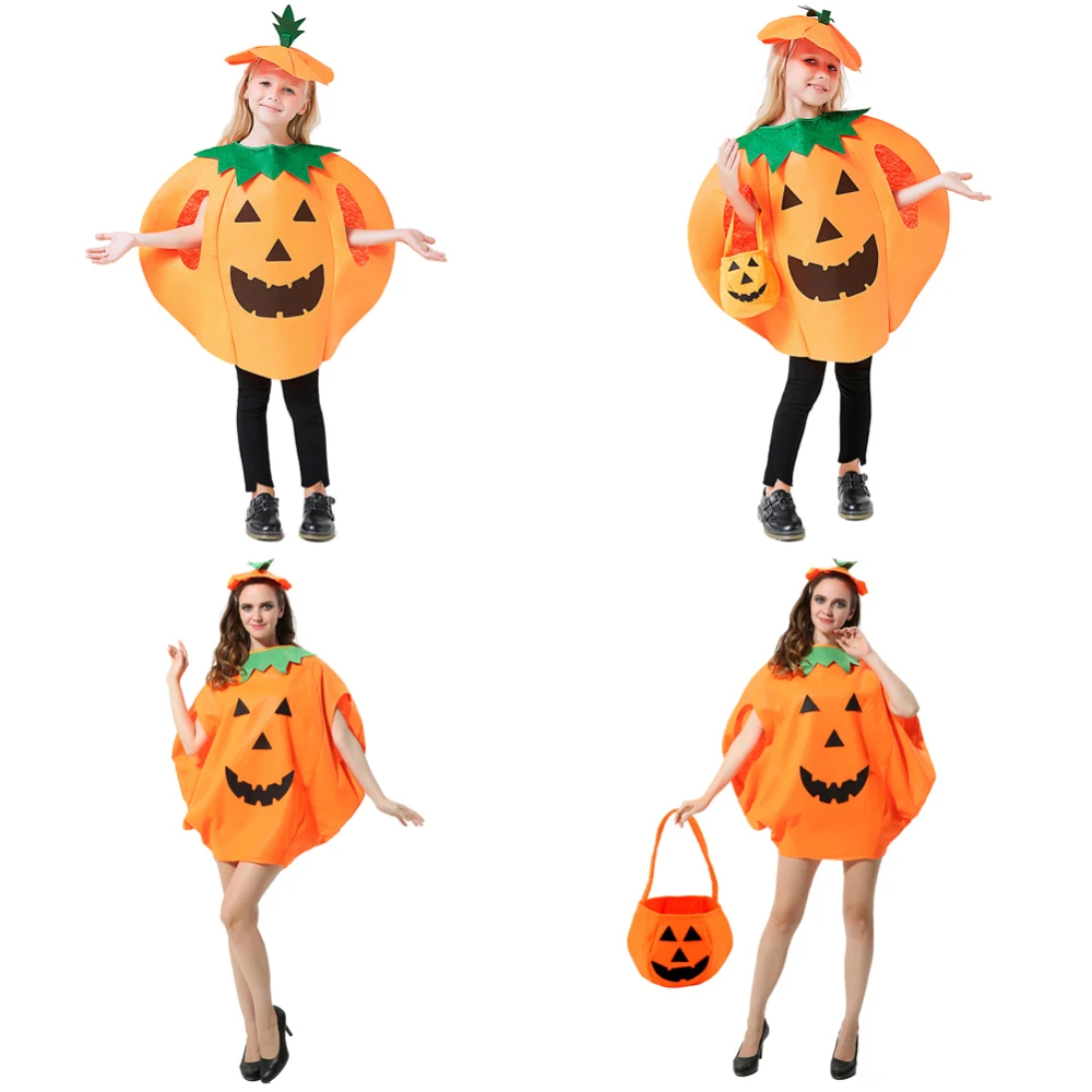Платье для косплея в виде тыквы на Хэллоуин украшение вечевечерние детей и