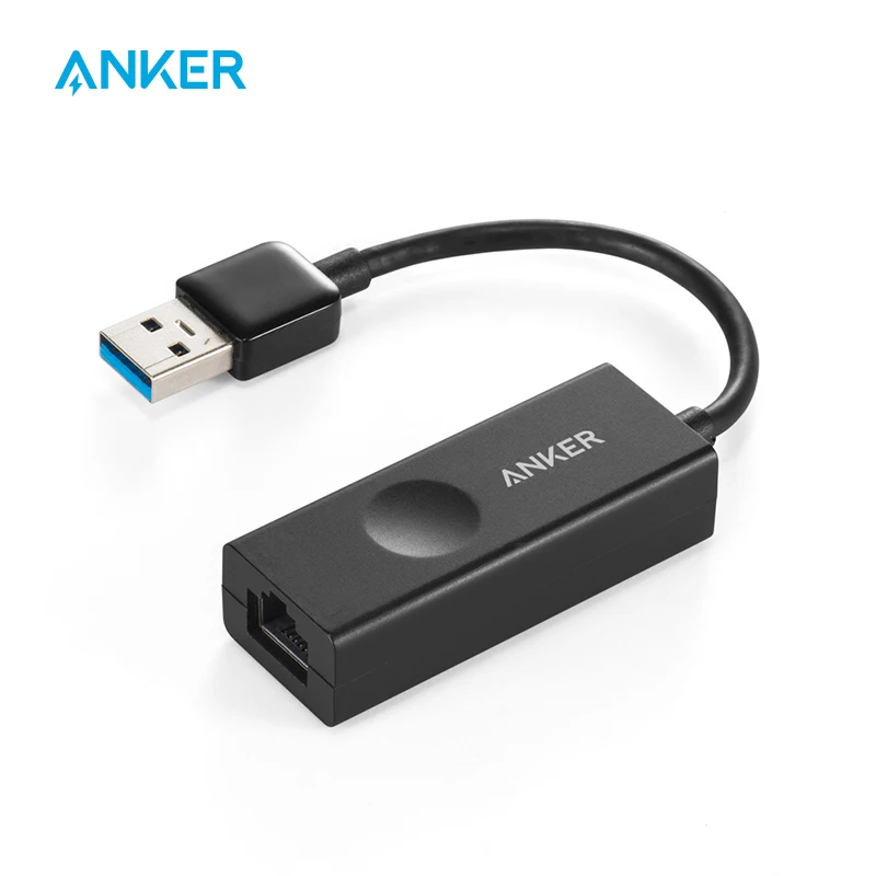 Адаптер Anker с USB 3 0 на RJ45 Gigabit Ethernet поддержкой 10/100/1000 бит совместим MacBook Pro 2015 |