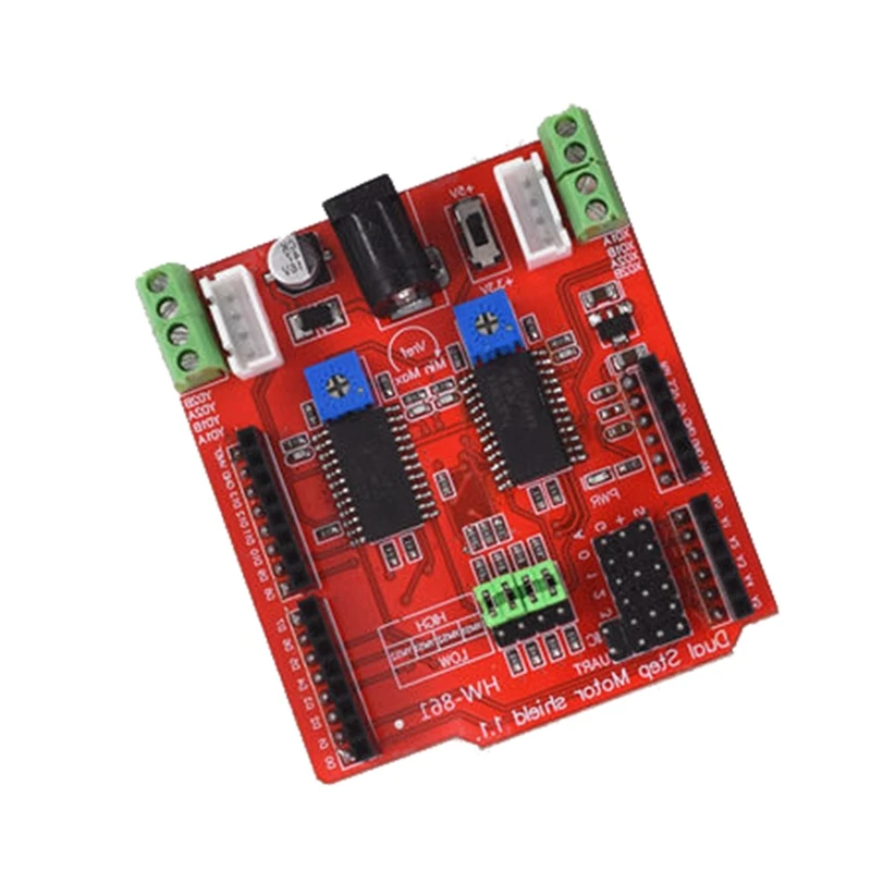 Двухшаговый двигатель щит для Arduino IO PWM CNC 3 V 5V с A3967Chips шаговый двигатель|Драйвер