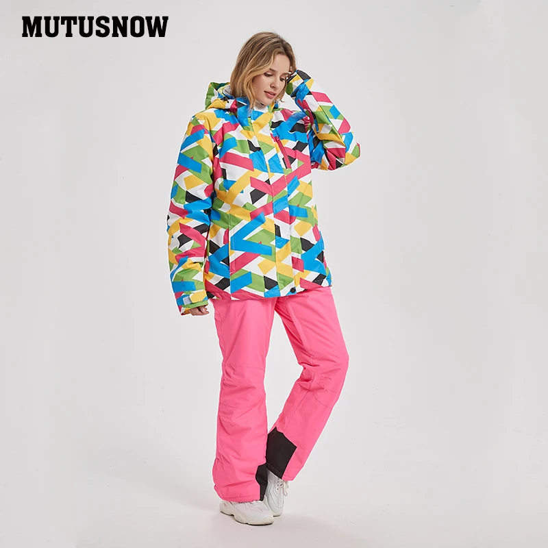 MUTUSNOW 2020 новый высококачественный Женский лыжный костюм брендовый женский зимний