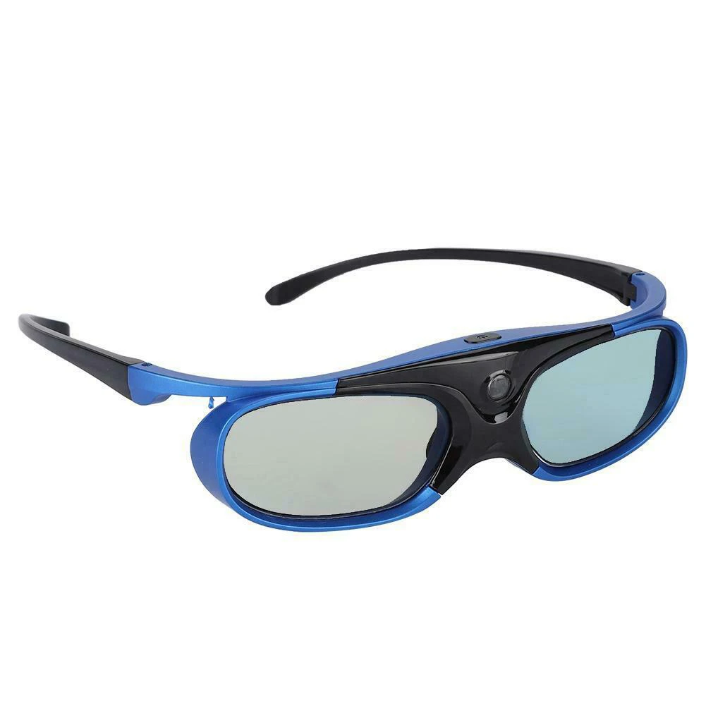 Active Shutter Ultra Clear Easy Wear Universal LCD Chip 3D Glasses Foldable Visual With Battery Home Use For DLP Link Projector |
