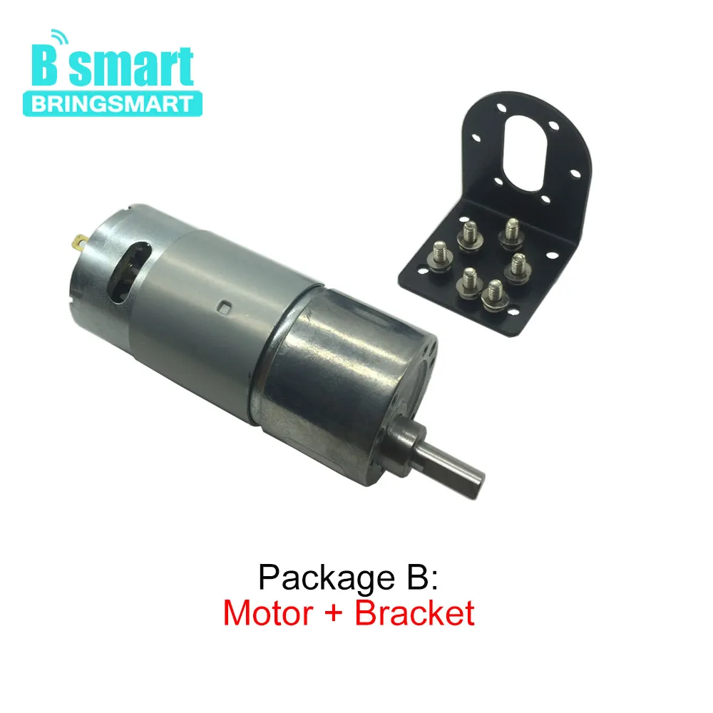 Мотор редуктор Bringsmart 37GB555 12 В мини электрический мотор редуктора 24