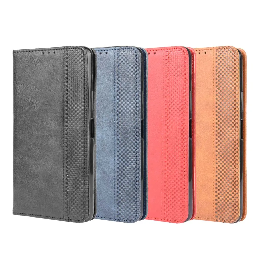 

Leather phone case for Tecno Infinix Note 7 / Note 6 X610 / Camon 12 / 12 pro back Cover Flip card wallet with kickstand Coque