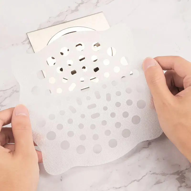 

20Pcs Disposable Bathroom Sewer Outfall Sink Drain Hair Strainer Filter Sticker