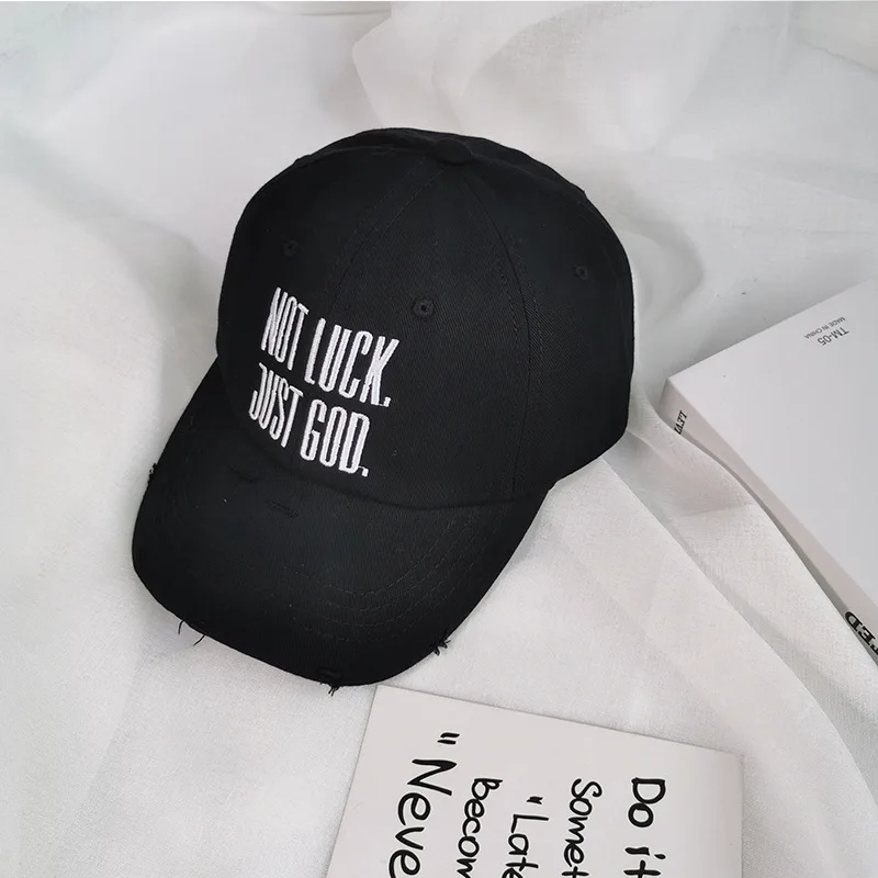 

Lettered Baseball Cap Female Spring Summer Korean Embroidery Hardtop Thin Sunscreen Cap Couple