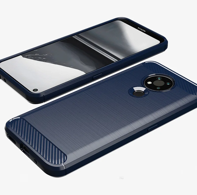 Углеродное волокно для Nokia 3 4 2 5 8 чехол из закаленного стекла мягкая Броня ТПУ