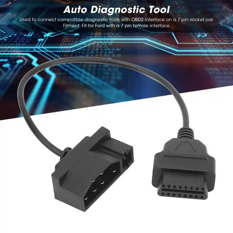 40 см/15.7in 7 ‑Pin OBD1 для OBD2 OBDII 16 диагностический сканер адаптер кабель подходит