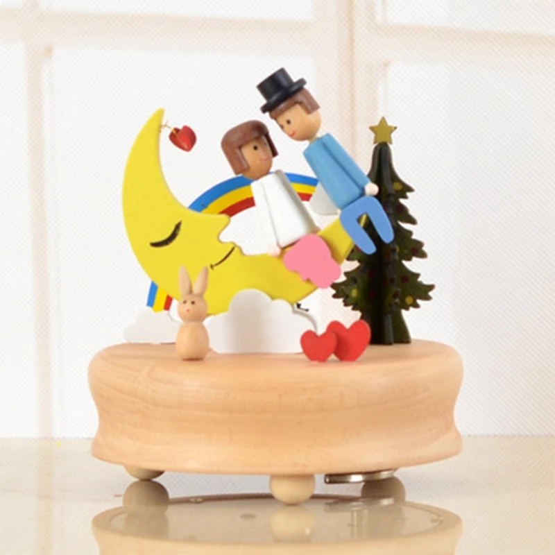 

Wooden Music Box Table Home Decoration Creative Birthday Valentine's Day Gift Ornaments