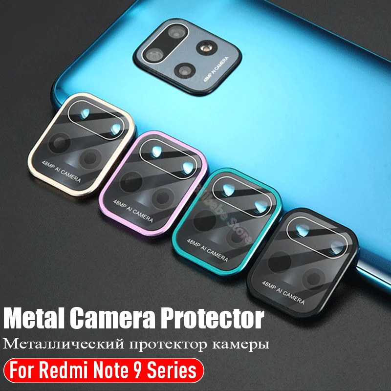 Стекло для Xiaomi Redmi Note 9 10 Pro 9s Poco F2 защита экрана камеры 10T металлическое кольцо