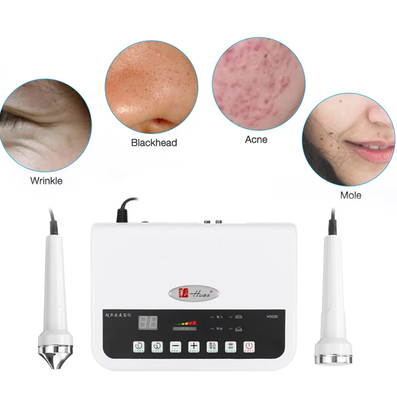 Koop 3in1 Ultrasone Schoonheid Nuskin Lumispa Gaanic Instrument Galvaniseren Korporaal Ontgifting Ultrasound Facial Body Massager