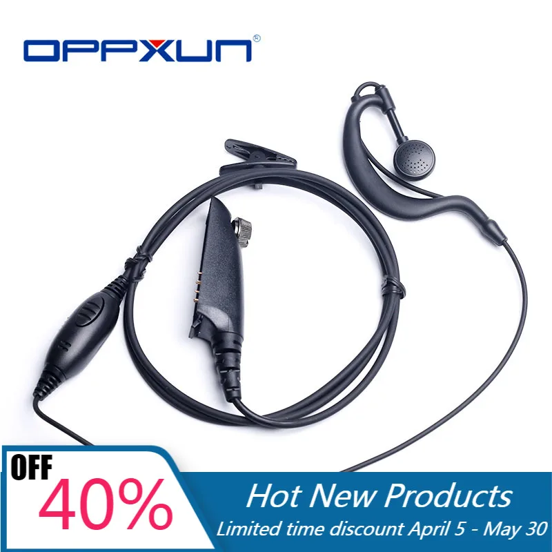 

VOX PTT гарнитура для Motorola HT750 HT1250 GP328 GP329 GP340 GP380 MTX850 PRO5150 портативная рация Earhook