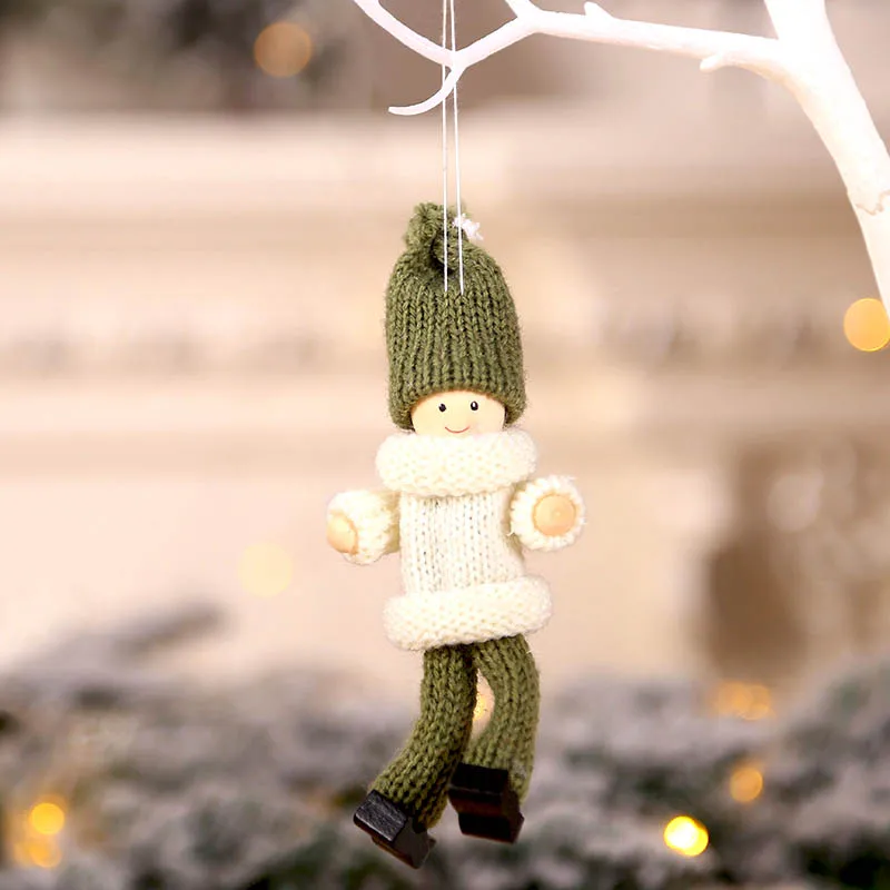 Christmas Angel Girl Boy Dolls Xmas Tree Ornament DIY Decoration for Home New Year 2020 Kids Gift |