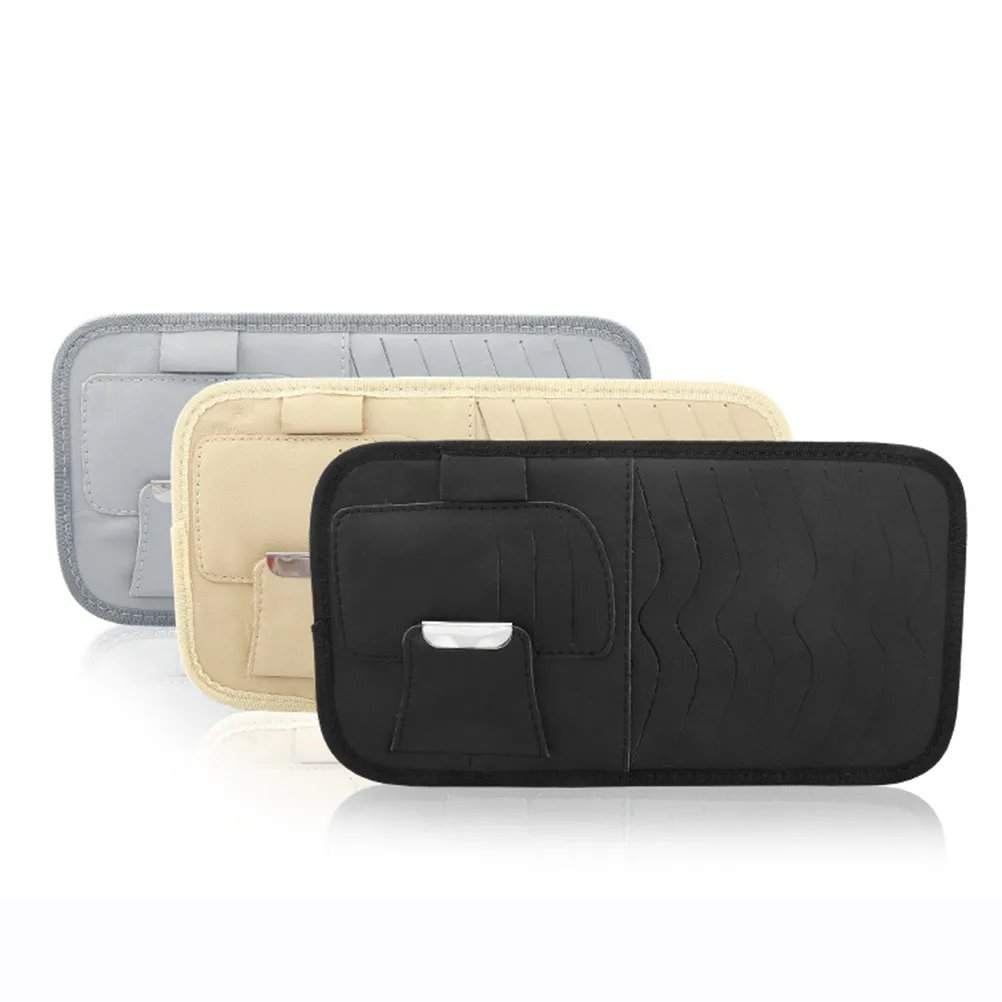 Автомобильный Органайзер с козырьком от солнца 1 шт. многофункциональный кожаный