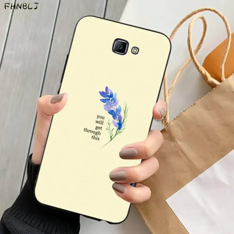 FHNBLJ большой эстетический цветочный Художественный Черный Мягкий чехол для