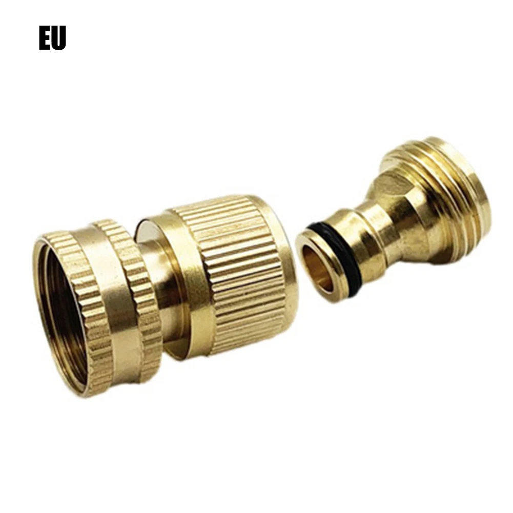 

Garden Hose Quick Connect Brass Quick Connector Fitting 3/4 Inch Accessories SEC88
