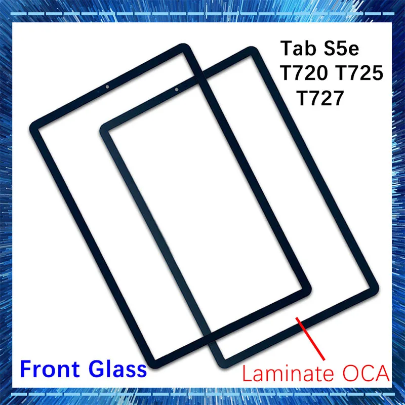 

New For Samsung Galaxy Tab S5e T720 T727 T725 Front Glass (No Touch Digitizer) LCD Display Screen Outer Panel Replacement