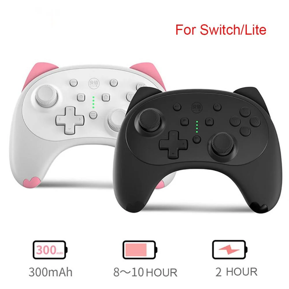 

Bluetooth Wireless Switch Controller Mini Cat Type Gamepad For Nintend Switch/Lite Game Joystick