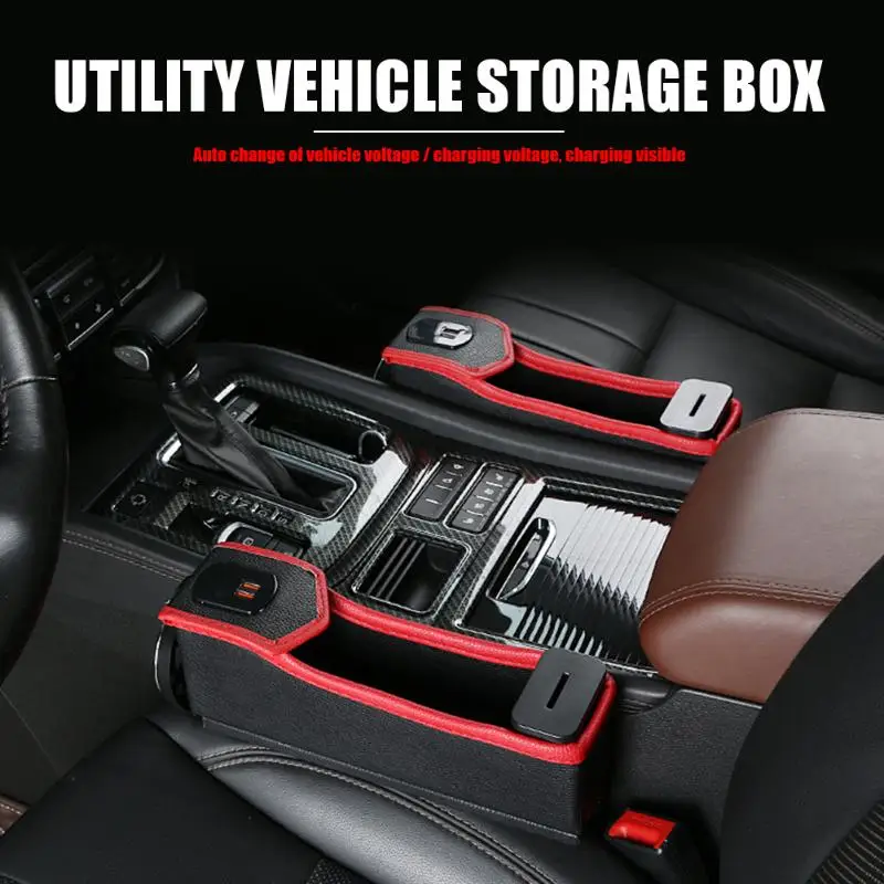 Органайзер для автомобильного сиденья цифровой дисплей USB зарядное устройство