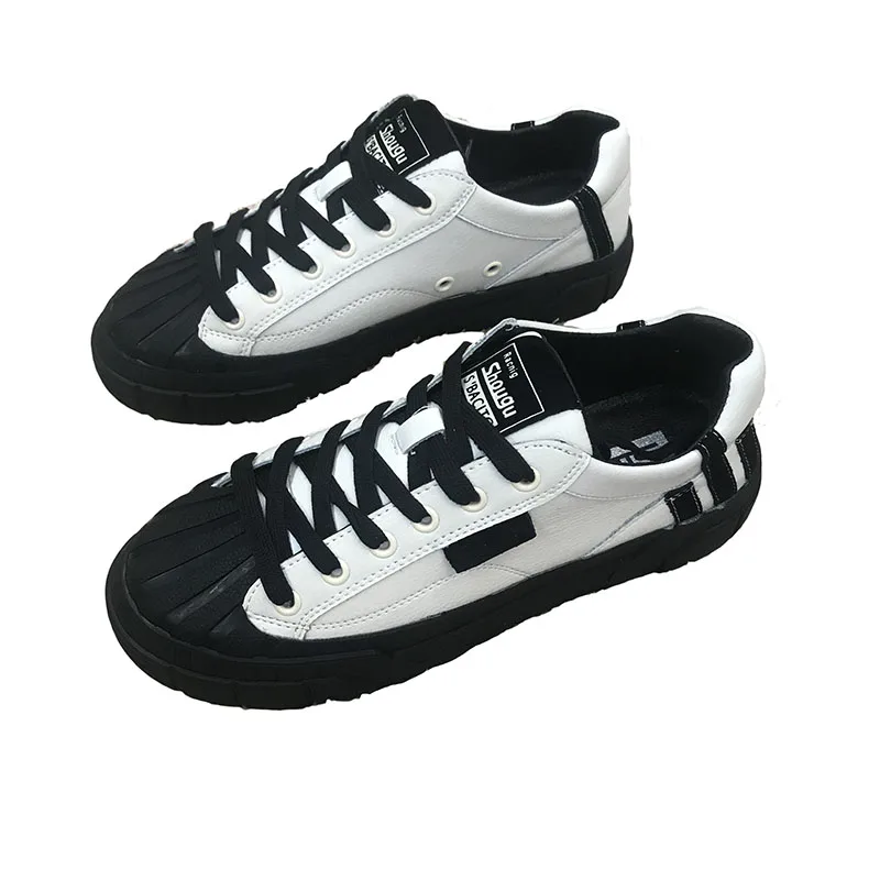 

2020 autumn new European goods shell-toe low-top sneakers leather all-match thick-soled sports casual shoes women trend