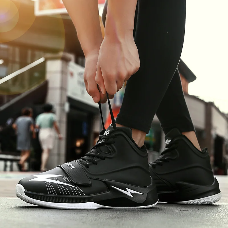 Новые оригинальные мужские баскетбольные кроссовки высокие спортивные