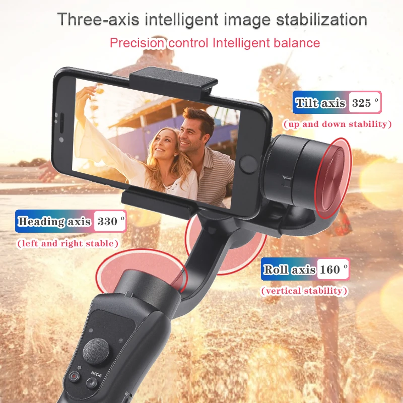 Orsda Gimbal ручной смартфон беспроводной 3 осевой телефон Bluetooth стабилизатор для