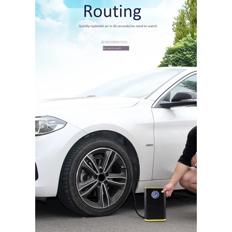 

Fast INFLation in 30 Seconds Car Air COMPrESSor INFLator Pump for Car Motorcycle Bicycle Tire INFLatable