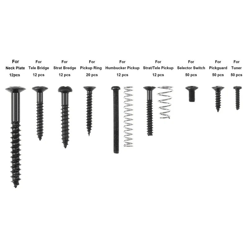 elektrische gitarre schraube kit 9 arten für elektrische gitarre brücke pickup schlagbrett tuner schalter neck platte strap tasten free g