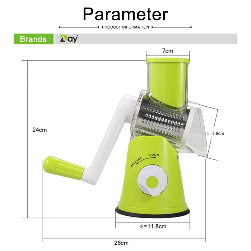 

Manual Vegetable Cutter Round Slicer Kitchen Accessories Multifunction Chopper Blades For Kitchen Gadgets Tools