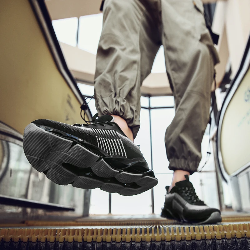Большой Размеры мужские кроссовки для бега на открытом воздухе модная дышащая