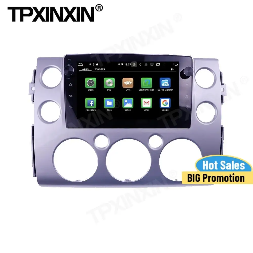 

Автомобильный радиоприемник Carplay 2 Din с управлением Android для Toyota FJ Cruiser 2007-2012 2013 2014 2015 2016 2017 2018 головное устройство с GPS-плеером и аудиоплеером