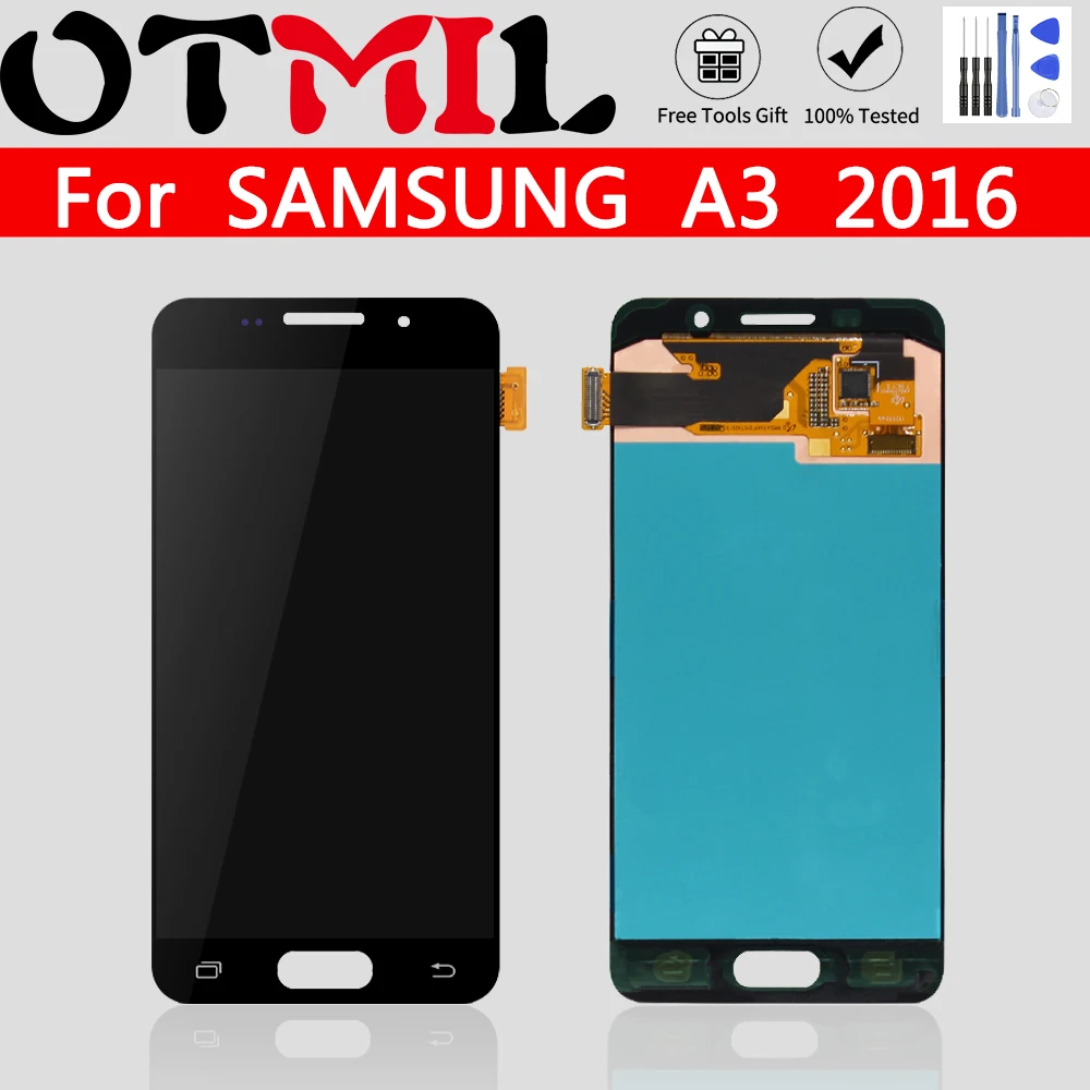 

ЖК-дисплей Super AMOLED 6,3 для SAMSUNG A310, ЖК-дисплей с сенсорным экраном и дигитайзером для SAMSUNG Galaxy A310, сборный ЖК-дисплей A310F A310M A310Y