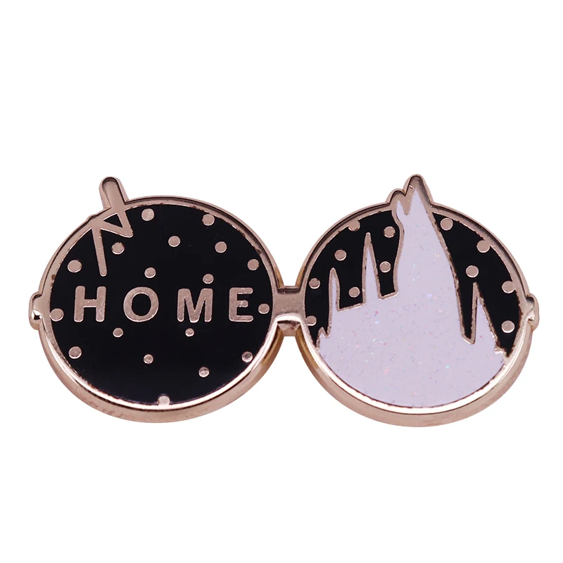 Всегда здесь чтобы приветствовать вас дома брошь Волшебные любовники блеск