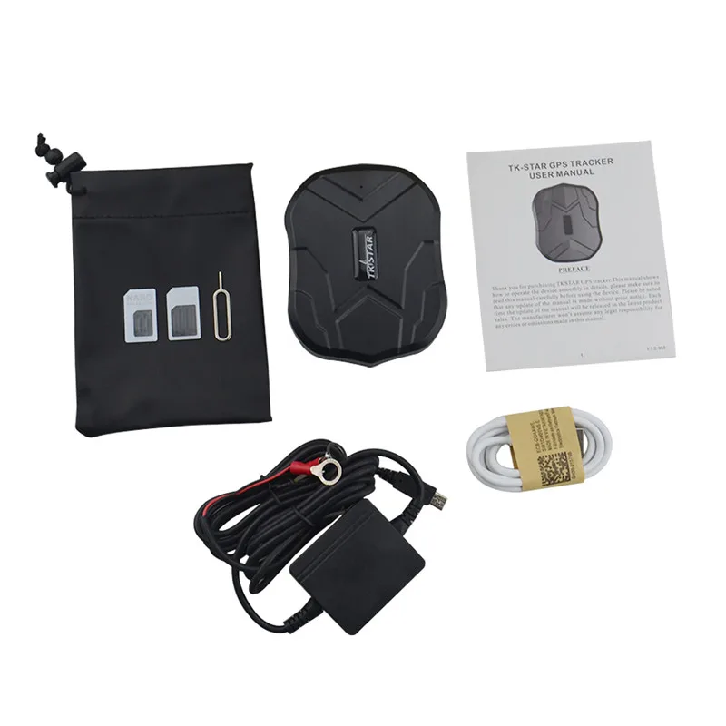 with charger no box TK905 TKSTAR Водонепроницаемый мини грузовик автомобиль gps отслеживающее устройство магнит gps трекер локатор отслеживание в реальном времени платформа - Цвет: with charger no box