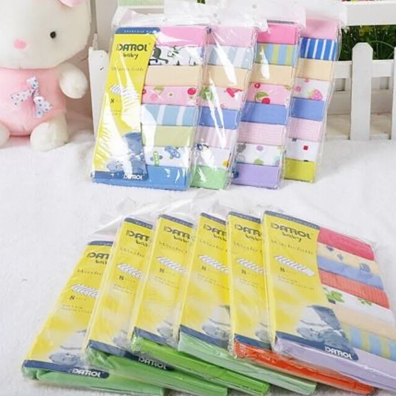 Toallitas suaves de 20x20cm para beb&eacute; reci&eacute;n nacido, 8 piezas, toalla seca para lactancia, herramientas &uacute;tiles para el hogar-3