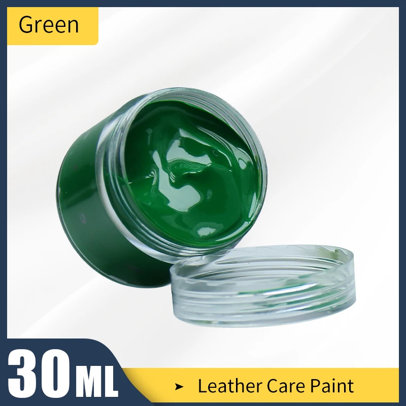 Паста для кожи-фруктовый зеленый цвет кожаный мешок диван обувь одежда 30 мл