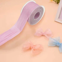 lightweight 1 roll long lasting party wreath wrapping ribbon polyester packing ribbon fashion for indoor