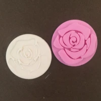 rose pattern cookie stamp pla plastic embosser stamp cookie cutter cake mold cake tools deluxe stamp 3d mold custom