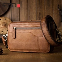 aetoo first layer cowhide messenger bag mens leather shoulder bag cowhide retro messenger bag